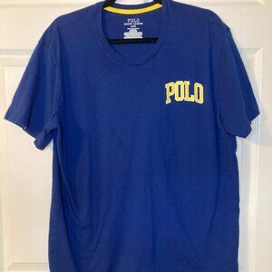 Ralph Lauren Men's Classic Polo Logo T-shirt - Navy/Yellow - Size L
